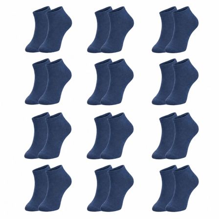Erkek Pamuklu Patik Çorap 12'li Paket 39-45 | Dikişsiz Burun, Koku Karşıtı, Nefes Alan Kısa Konç Sneaker Çorabı