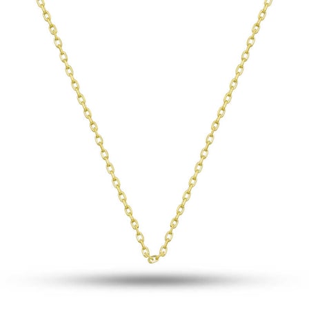 Gümüş Gold 0.30 Mikron 50 Cm Forse Kadın Zincir