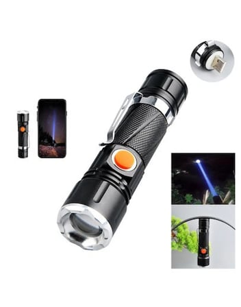 P50 LED ŞARJLI MIKNATISLI USB EL FENERİ