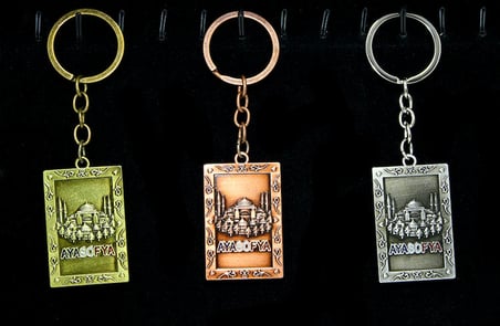 Metal Ayasofya Anahtarlık