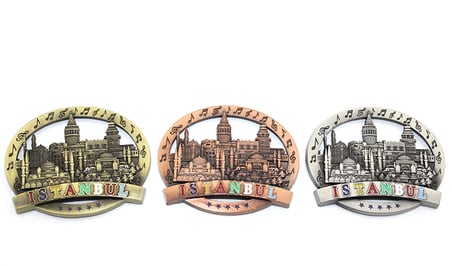 İstanbul Temalı Metal Magnet