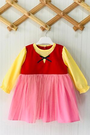 Heidi Kız Çocuk Bebek Kostüm Tasarım Renkli Elbise