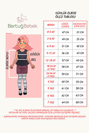 Mavi Yıldız ve Çizgi Desenli Bebe Yaka Kız Çocuk Bebek Elbise