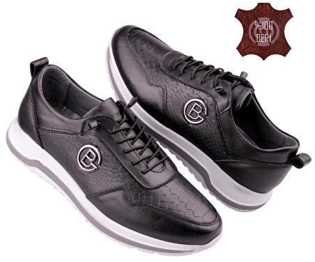 Detector İç Dış Hakiki Deri Ortopedik Ultra Rahat Şık Erkek Ayakkabı BRT015