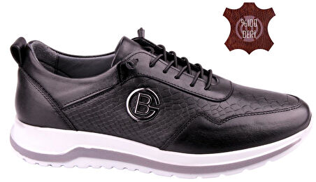 Detector İç Dış Hakiki Deri Ortopedik Ultra Rahat Şık Erkek Ayakkabı BRT015