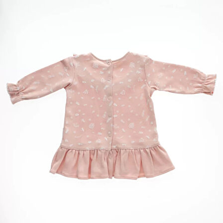 %100 Organic Cotton Bebek Elbise Pink