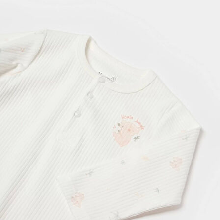 Koala Jungle Uzun Kol Bebek Body Pembe