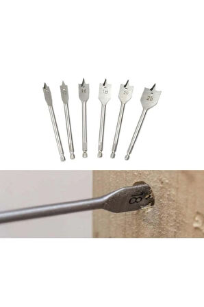 ARK 6 Parça Matkap Ucu Ahşap Oyma Yaprak Kelebek Uç