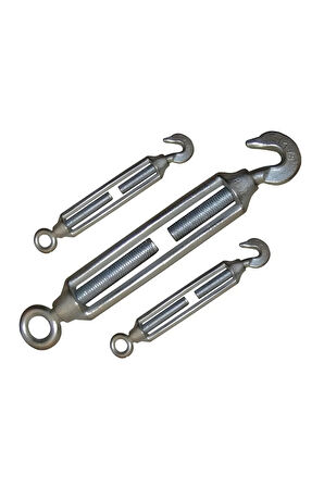 Kanca M6 Yük Halat Gerdirme Galvanizli Çektirme Yük Gergi Demiri 5 Adet