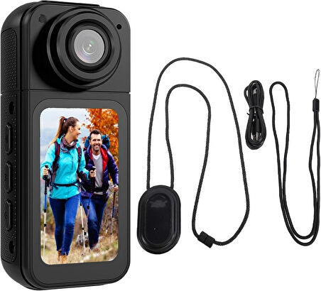 Ozmik S70 2.7k çözünürlük, 180 ° Dönen Lens, Wifi, Manyetik Gövde montajı Aksiyon kamera