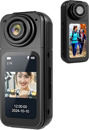 Ozmik S70 2.7k çözünürlük, 180 ° Dönen Lens, Wifi, Manyetik Gövde montajı Aksiyon kamera