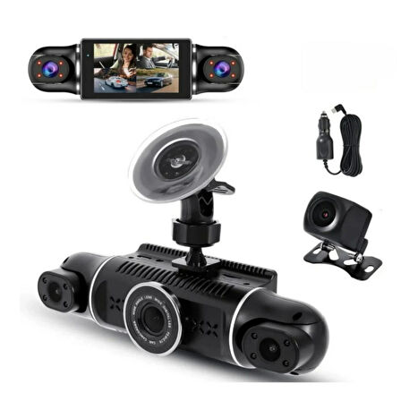 Ozmik V10 Araç Kamerası  4 Kameralı  Gps Takip- G Sensör 1080P Kayıt  Wifi  Özellikli