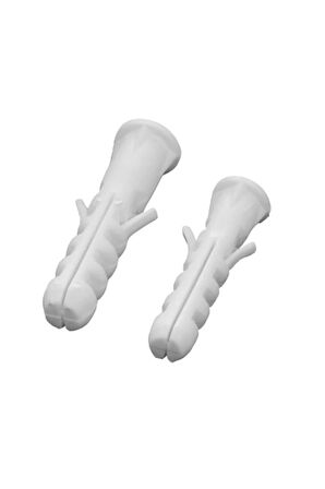 8mm Plastik Dübel Beyaz Made 100 Adet