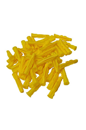 10mm Roket Dübel Profesyonel 10mm Plastik Sarı Dübel 10*60 (100 ADET)