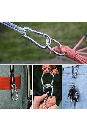 Salıncak Hamak Box Torbası Tavan Asma Aparatı Salıncağı Çelik Dübel Karabina Halka ve Halat Seti