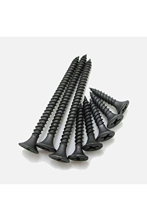 Sivri Uçlu Alçıpan Vidası Borazan Siyah Vida 3.5 X 35 Mm 100 Adet