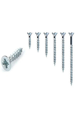 Ağaç Ve Sunta Vidası 4,0X16 Mm Yhb Sunta Vidası 4x16 Mm 100 Adet