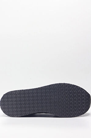 Lacivert Kroko Desenli Hakiki Deri Hafif Eva Taban Erkek Sneaker Ayakkabı