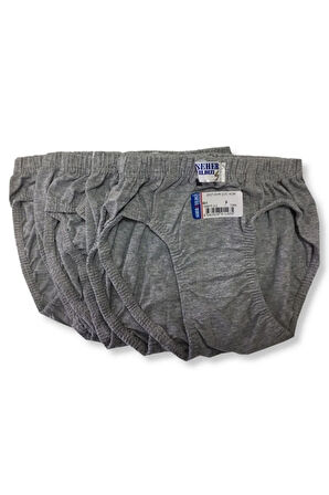 3 Adet Gri Renk Çocuk Slip Külot