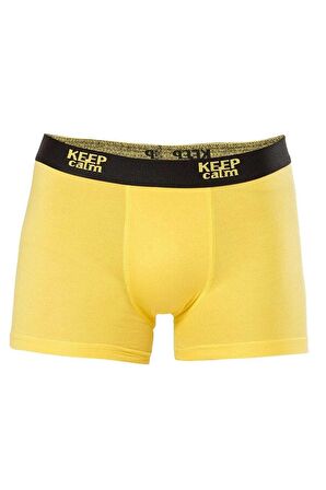 Anıt 4 Adet Sarı Renk Likralı Modal Boxer