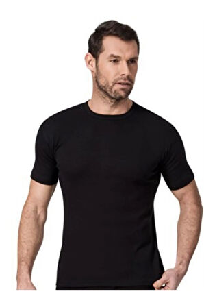 Ribana Kumaş Erkek Fanila Atlet 0 Yaka Ince Biyeli 111 Siyah