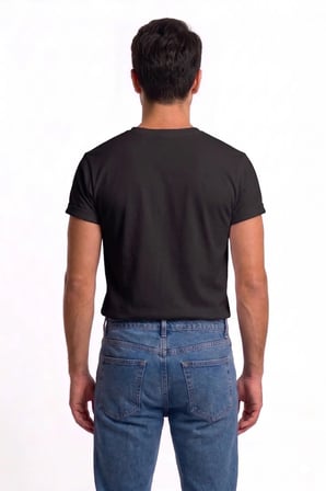 Azerbaycan Bayrak Baskılı Unisex Tişört Pamuklu Bisiklet Yaka