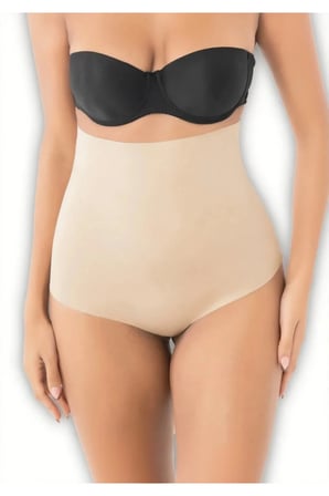 Kadın Yüksek Bel Toparlayıcı Korse Slip – 2 Beden İnce Gösteren Dikişsiz Göbek Toparlayıcı