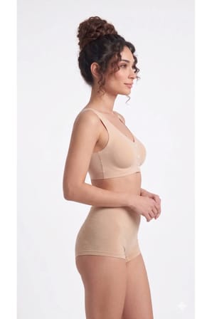 Önden Çıtçıtlı Pedli Lazer Kesim Dikişsiz Balensiz Sütyen
