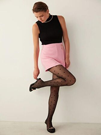 Penti 3 Adet Kalp Desenli 20 Denye Külotlu Çorap