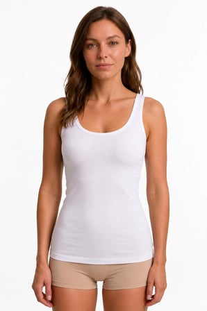Bambu Parmak Askılı Kadın Atlet– Yumuşak, Nefes Alan İç Giyim | S-3XL