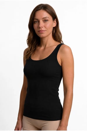Bambu Parmak Askılı Kadın Atlet– Yumuşak, Nefes Alan İç Giyim | S-3XL
