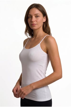 Kadın İp Askılı Bambu Atlet İnce Askılı Esnek Yumuşak Nefes Alan S-4XL