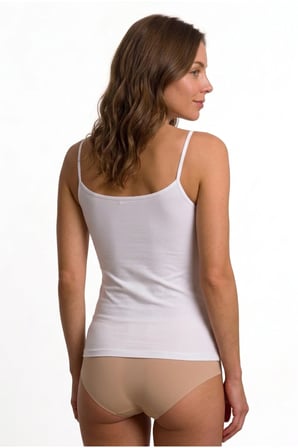Kadın İp Askılı Bambu Atlet İnce Askılı Esnek Yumuşak Nefes Alan S-4XL