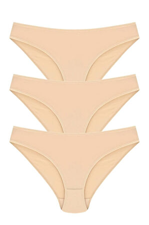 12 Adet Ten Rengi Bikini Külot