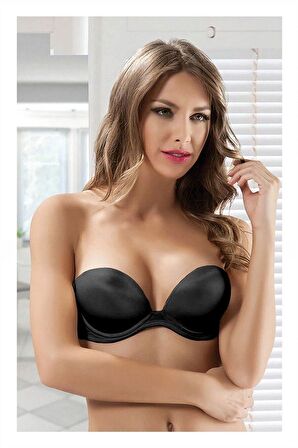 Le Jardin Siyah Renk Çift Dolgulu Sütyen