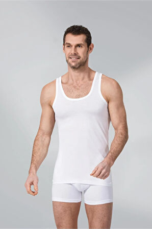 Erkek Beyaz Renk Modal Atlet 10 Adet