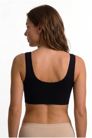 Kadın Dikişsiz Seamless Spor Sütyeni Pedli Toparlayıcı Kalın Askılı Büstiyer