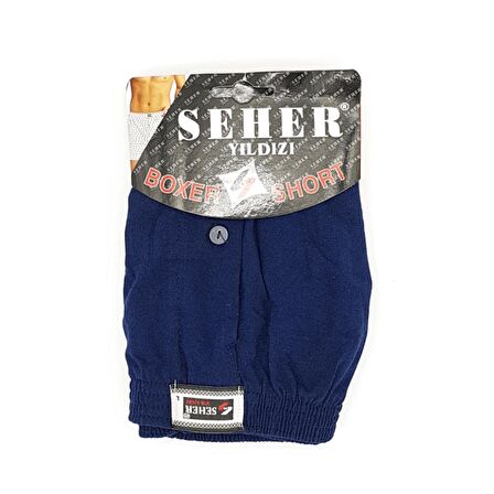 Seher 3 Adet Lacivert Renk Penye Boxer