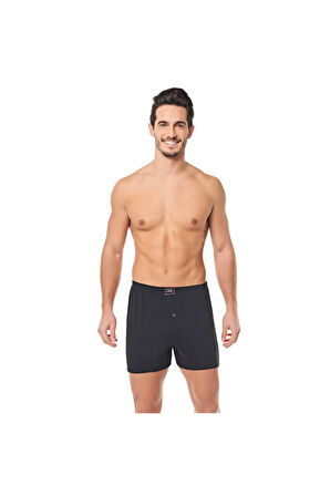 12 Adet Lacivert Renk Penye Boxer