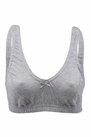 3 Adet Gri Renk Penye Bady Sütyen