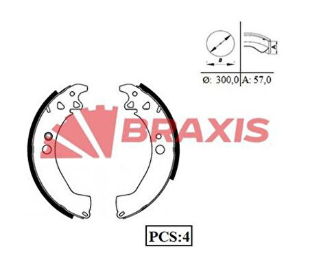 Braxıs Ac0007 Arka Fren Pabuclu Balata Karsan J8