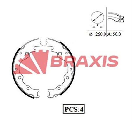 Braxıs Ac0029 Arka Fren Balatası Pabuc Kıa Besta 2.1