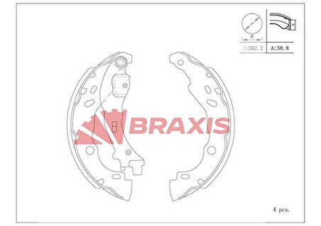 Braxıs Ac0120 Fren Balatası Arka Kampana Ypsılon 03>11 1007 05> C2 02> C3 02> 1.1 1.2 1.4 Hdı 203×37