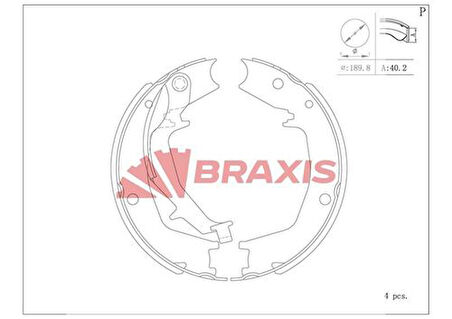 Braxıs Ac0171 El Fren Balatası Hyundaı Tucson 04> Kıa Sportage 04> Elantra 05> Santa Fe 01> Sonata IV 98> Trajet 03>