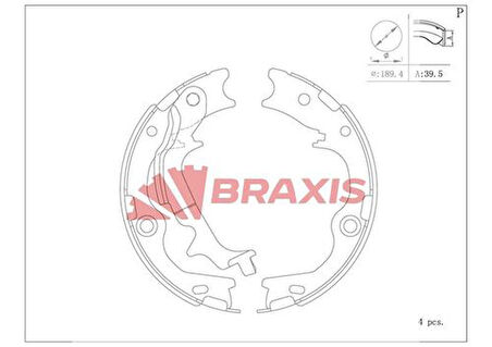 Braxıs Ac0172 El Fren Balatası Hyundaı Ix35 09> Tucson 15> Kıa Sportage 10>