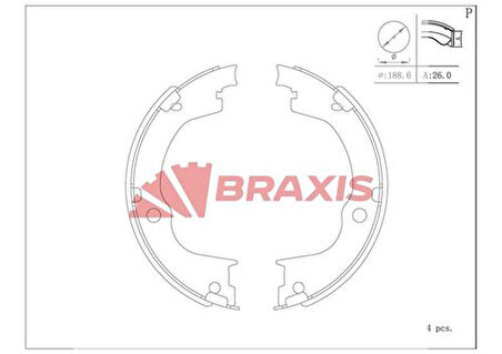 Braxıs Ac0185 El Fren Balatası Opel Antara Captıva 06 >