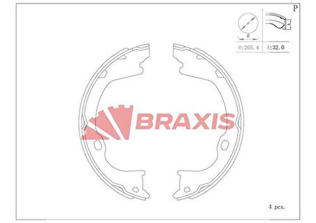 Braxıs Ac0191 El Fren Balatası Durango 11> Grand Cherokee IV 4×4 10>