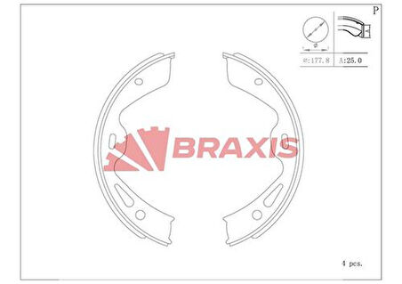 Braxıs Ac0206 El Fren Balatası Porsche Panamera 09>13 3.6 4.8 M 46.20 M 46.39