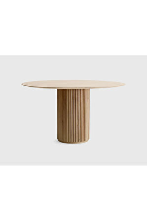 Breeze Yuvarlak Ahşap Bohem Masa 130x130