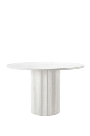 Breeze Yuvarlak Ahşap Bohem Masa 130x130